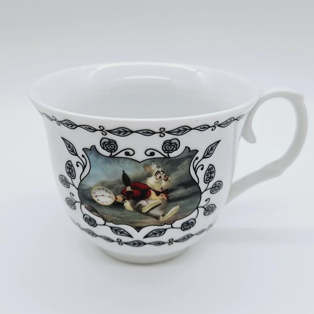 DISNEY | Disney Wonderland Tea white rabbit & queen of hearts teacup & saucer - Picture 2 of 9